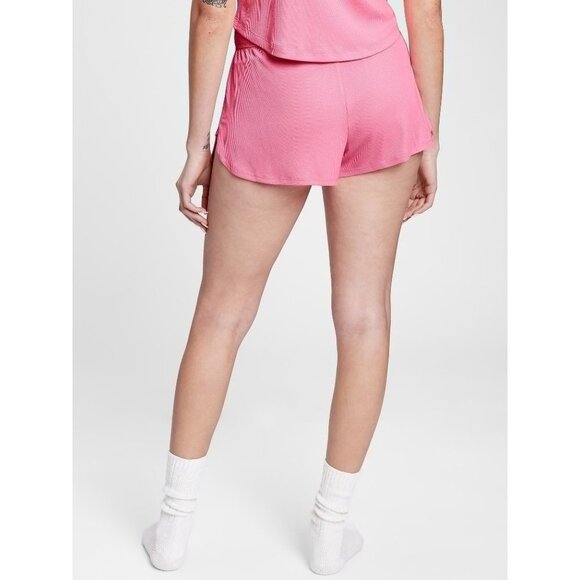 Gap GapBody Womens 2.5" Ribbed Pull-on Shorts, Pink, NWT, Size XXL - Picture 3 of 6
